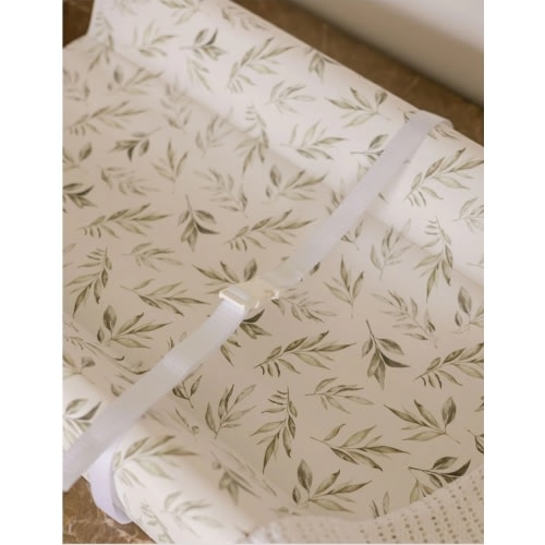 Linen Leaves Contour Change Pad | The Gilded Bird – The Gilded Bird US