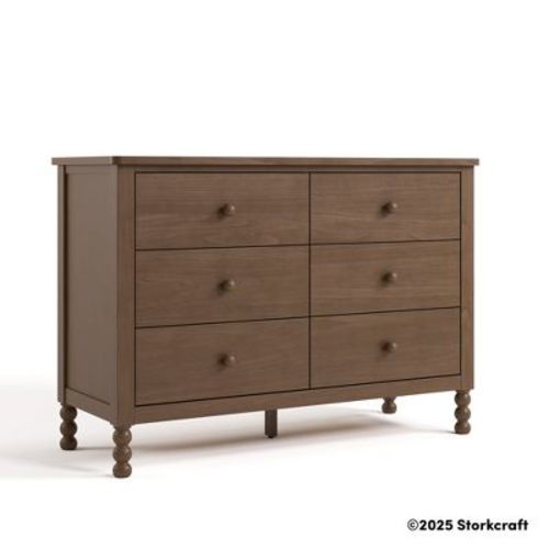 Storkcraft Rio 6 Drawer Dresser - Hazelnut