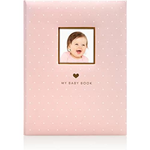 Little Blossoms Baby Keepsake Book, Baby Photo Album, Baby Girl Memory Book, Pink Polka Dot
