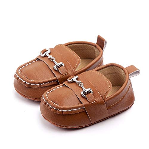 QIETION Baby Boys Girls Oxford Shoes PU Leather Soft Sole Sneakers Anti-Slip Toddler Ankle Boots Infant Walking Shoes