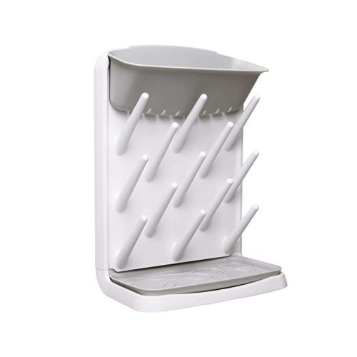 Ubbi Vertical Baby Bottle Drying Rack, Countertop Drying Rack Baby Accessory, Gray - Gray Bottle Drying Rack