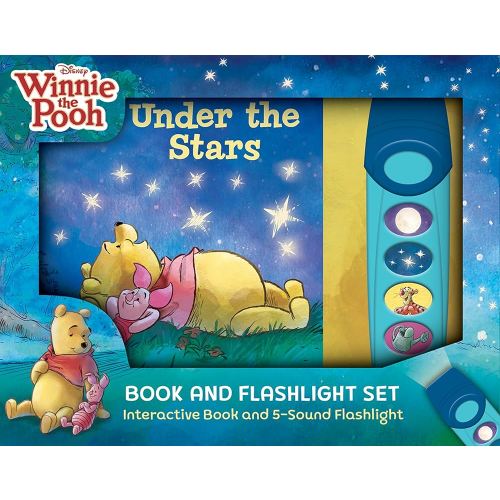 Disney Winnie the Pooh - Under the Stars Book and 5-Sound Flashlight Set - PI Kids