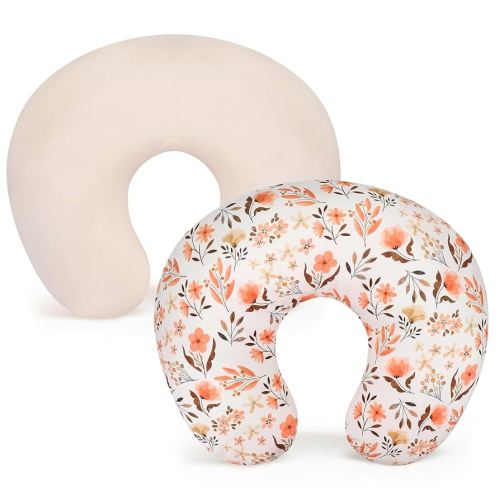 Accmor 2 Pack Nursing Pillow Covers, Stretchy Nursing Cover for Breastfeeding, Ultra Soft Comfortable Pillow Slipcover for Baby Girls Boys Newborn