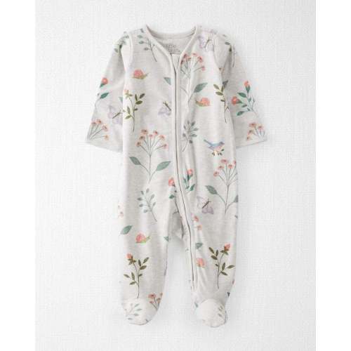 Baby Girl Organic Cotton Sleep & Play Pajamas