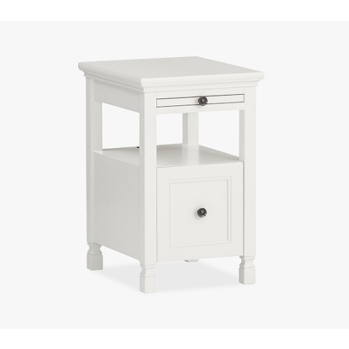 Larkin Side Table with Charging Station | Pottery Barn Kids
