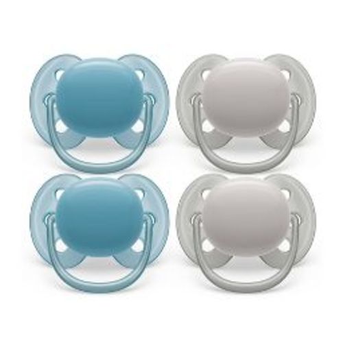 Avent Philips Ultra Soft Pacifier 6-18 Months - Misty Dawn/Silk Beige - 4pk