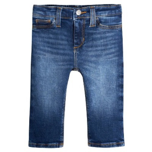 Gerber Infant Denim Straight Fit with Elastic Back, Blue, 18 Months