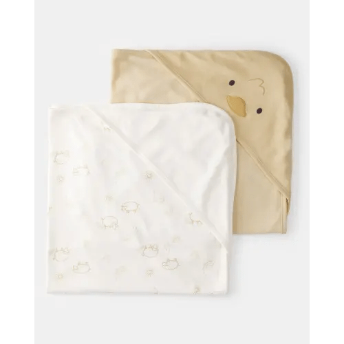 Baby 2-Pack Hooded Towels - Yellow | Carter's