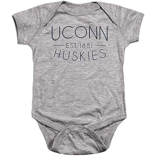 University of Connecticut Official Simple Unisex Infant Snap Suit for Baby