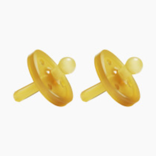 Natursutten Original Rounded Natural Rubber Pacifier - Natural, Small, 2