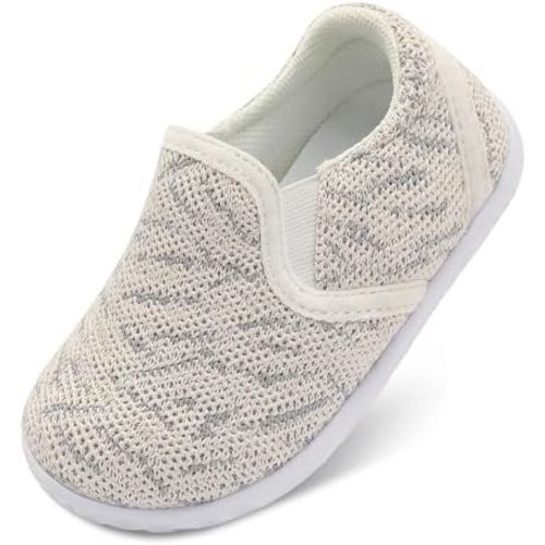 FEETCITY Unisex Baby Shoes Boys Girls Sneakers Infant Slip On First Walking Shoes Toddler Casual Star Sneaker Crib Shoes