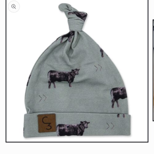 Olive Angus Newborn Baby Hat – Cowkid Clothing Company