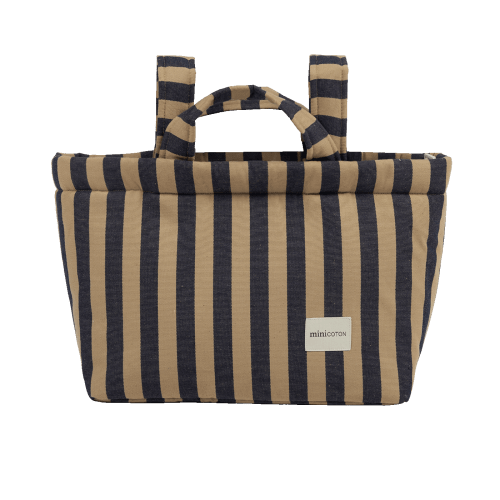 Carry - Navy + Caramel · Minicoton