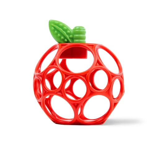 Hold My Own Easy-Grasp Teether Toy, Apple