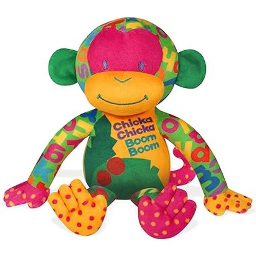 YOTTOY Contemporary Collection | Chicka Chicka Boom Boom Soft Stuffed Plush Monkey Toy –7.5”