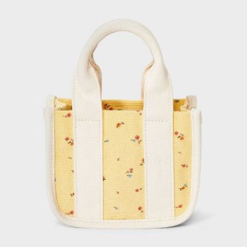 Toddler Girls' Floral Tote - Cat & Jack™ Yellow