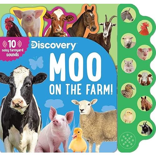 Discovery: Moo on the Farm! (10-Button Sound Books) Board book – Sound Book, February 19, 2019