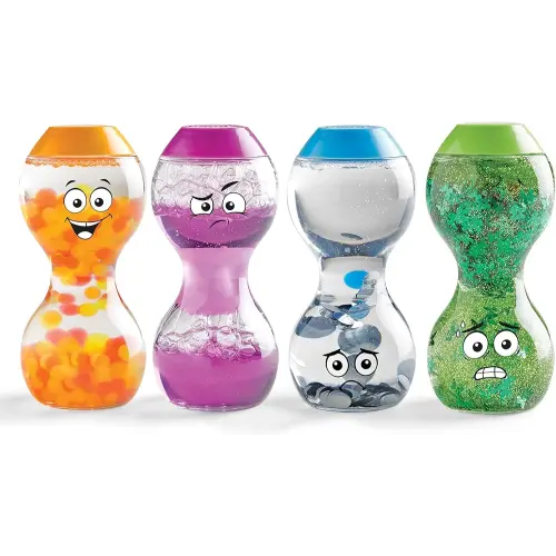 hand2mind Express Your Feelings Sensory Bottles- Secondary Emotions, Toddler Sensory Toys, Quiet Fidget Toys, Play Therapy Toys, Calm Down Corner Supplies, Calming Corner, Social Emotional Learning