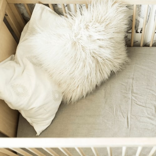 Linen Crib Sheet