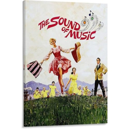 The Sound of Music 1965 Vintage Movie Poster Canvas Art Poster And Wall Art Picture Print Modern Family Bedroom Decor Posters 12x18inch(30x45cm)