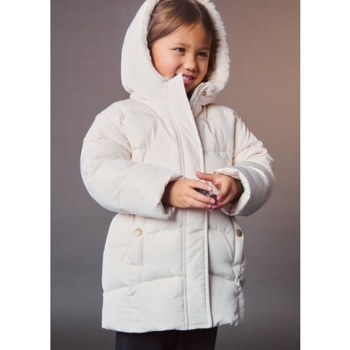 Quilted down anorak - Kids | MANGO USA