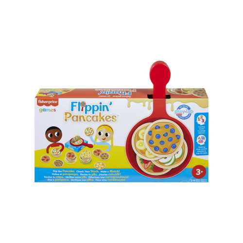 Fisher-Price Flippin’ Pancakes Kids Game, Family Game for Game Night, Simple Counting & Matching