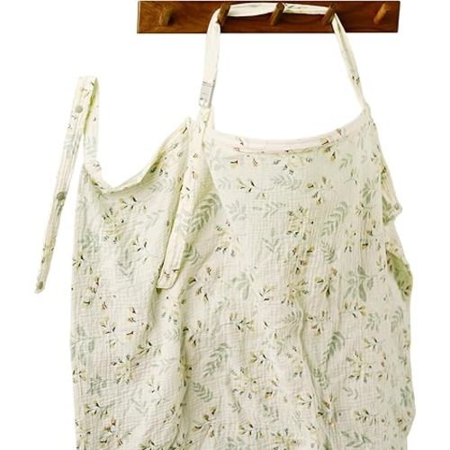 Nursing Cover Up for Breastfeeding - 1 Pack Quick Magnetic Closure Breastfeeding Cover Up for Mom with 100% Cotton Muslin | Nursing Clothes for Breastfeeding | Breastfeeding Essentials