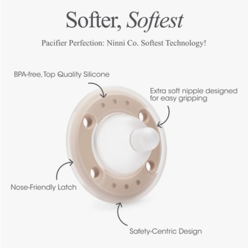 Ninni Pacifier Oatmeal 2 Pack