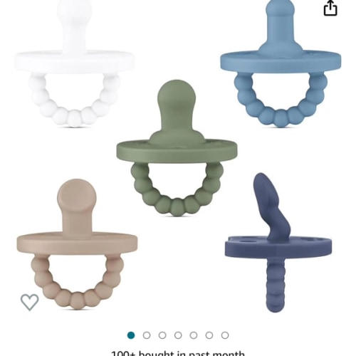 Ryan & Rose Cutie PAT Pacifier Teether (Starter Kit, Neutral)