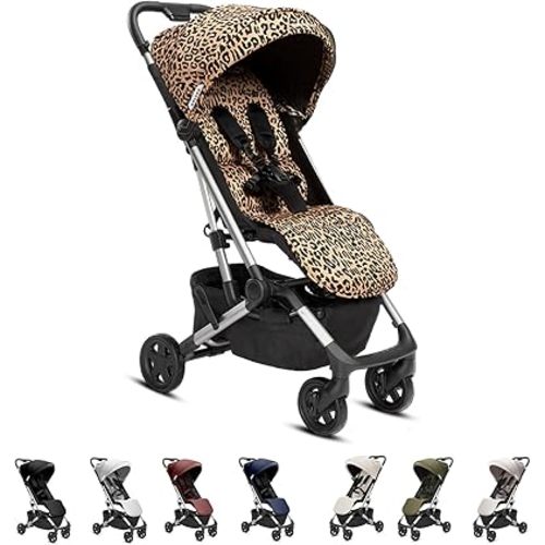 Colugo Compact Stroller - One Hand Fold Lightweight, Travel, Toddler, Airplane, Foldable Stroller with Rain Cover, Backpack and Cup Holder (Wild Child)