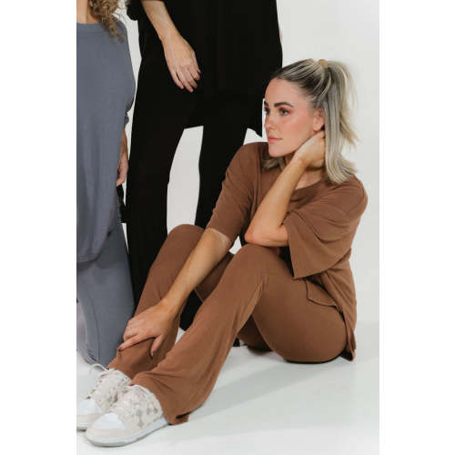 All Weekend Long Pant Set Camel