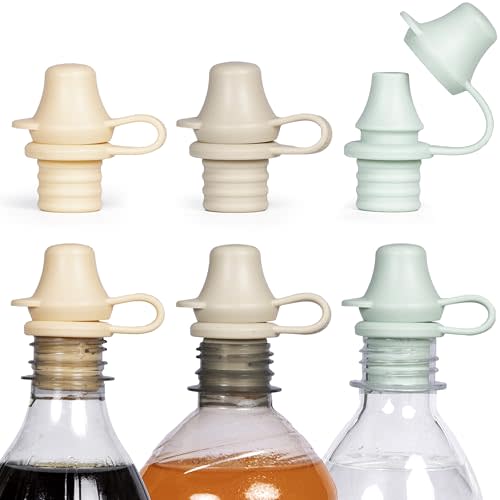 KiddiKap Silicone Spill-Proof Bottle Toppers for Toddlers – 3-Pack Universal Leakproof Travel Lids for Kids, Fits Standard Bottles – Soft, BPA-Free, Reusable Cap for Easy Drinking
