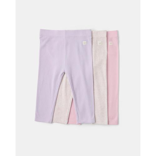 3 Pack Ribbed Leggings - Kmart
