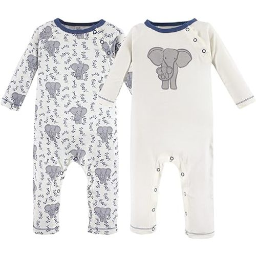 Touched by Nature Baby Girls' Organic Cotton Coveralls