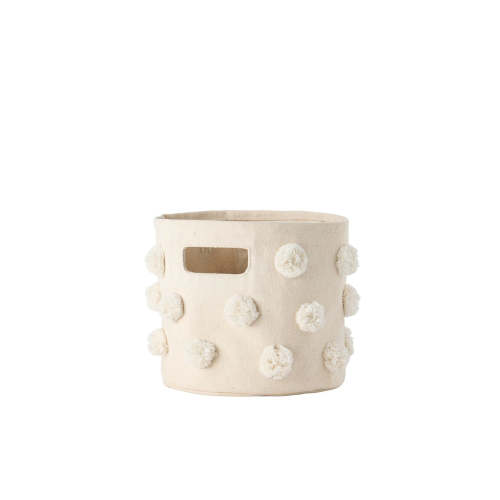 Pom Pom Basket Mini - Natural