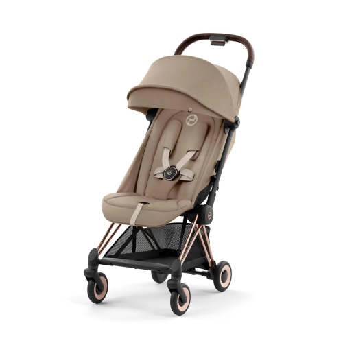 Cybex COYA Stroller - Rose Gold Frame + Cozy Beige Seat
