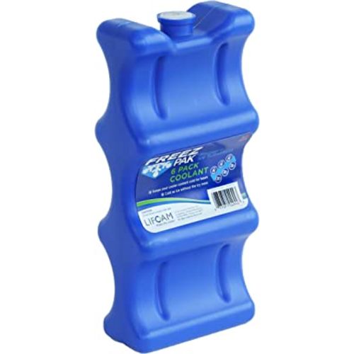 Freez Pak Hold 6 Can Soda Beer Coolant Reusable Ice Pack