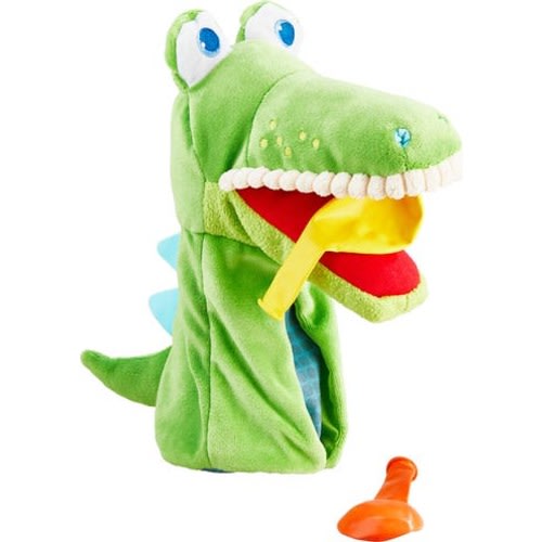 Glove Puppet Eat It Up Croco - Hand Puppet with Built in Belly Bag