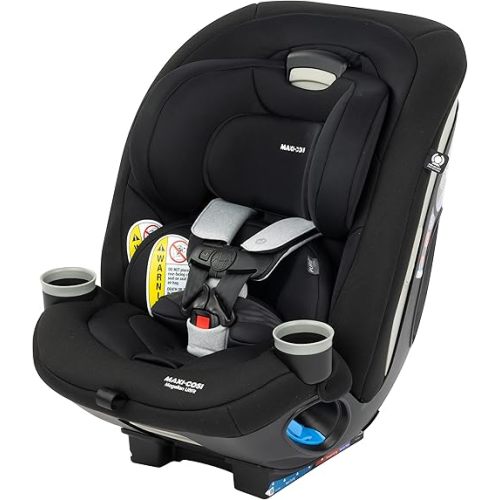 Maxi-Cosi Magellan LiftFit All-in-One Convertible Car Seat, 5-in-1 Seating System for Children from Birth to 10 Years (5-100 lbs), Essential Black