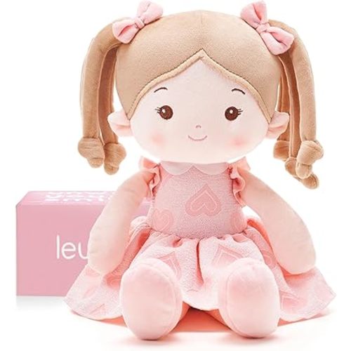 Soft Baby Doll Toys (16''), My First Baby Rag Doll for 1 Year-Old Girl Birthday Gift, Christmas Plush Toys Gift for Toddler Kids Infants -Sweetheart Girl