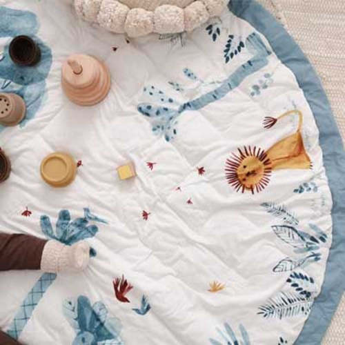 Moulin Roty Baobab baby playmat - bag - Play & Go store