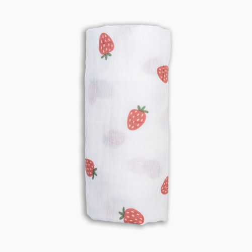 Lulujo Cotton Muslin Swaddles - Strawberries