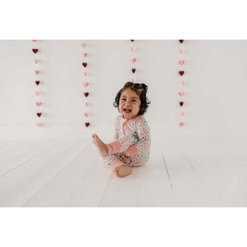 Long Sleeve Zip Romper Heart Eyes - Babysprouts | Maisonette