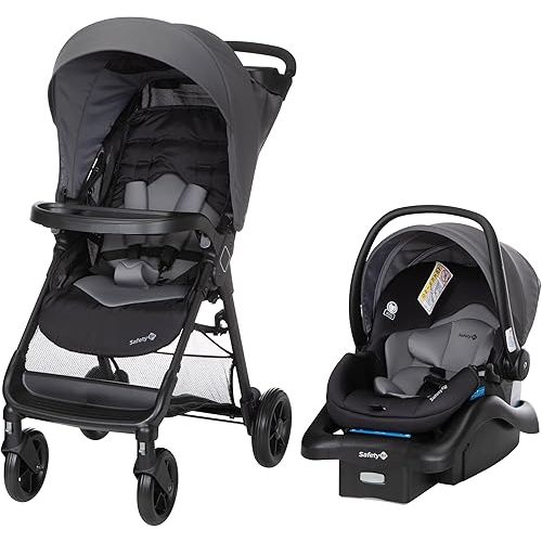 Safety 1st Smooth Ride Travel System Stroller and Car Seat OnBoard™ FLX - Efficient Infant Car Seat Stroller and Infant Car Seat and Stroller Combo, Monument