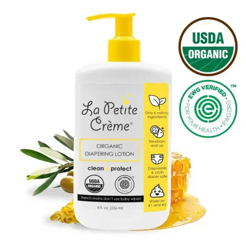 Organic French Diapering Liniment Lotion - Pump Bottle - 8 oz
