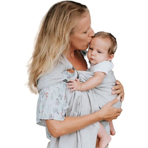 Nalakai Ring Sling Baby Carrier, Soft Linen Baby Sling, Baby Wrap, Comfort, Style, and Giving Back - Carry Your Little One with Love