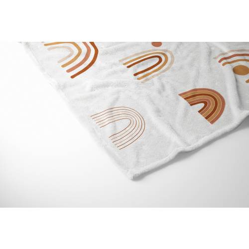 Lennon - Personalized Rainbow Baby Blanket, Gender Neutral Blanket, Baby Shower Gift, Custom Name Blanket, Rainbow Crib Bedding, Boho Baby Blanket