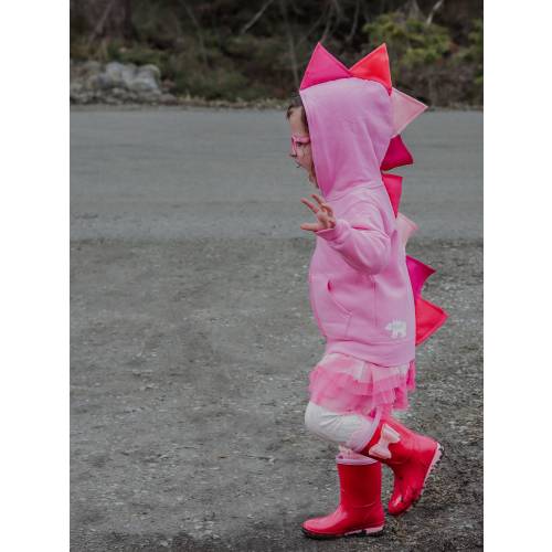 Pink dinosaur hoodie, dinosaur sweatshirt, toddler dino hoodie, jacket, girl Halloween costume, dinosaur princess birthday party, kids gifts