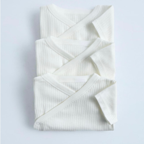 THREE-PACK OF BASIC KIMONO BODYSUITS - Oyster-white | ZARA United States