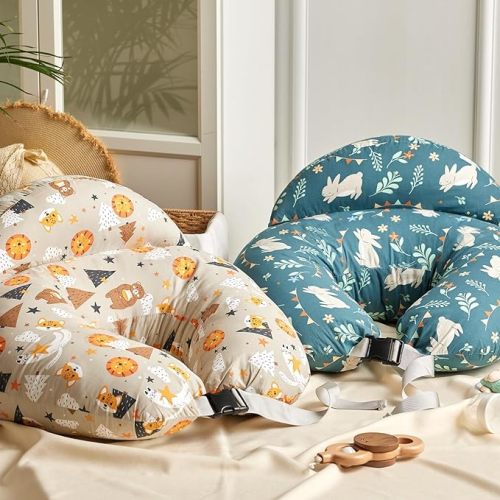 Momcozy Plus Size Nursing Pillows for Breastfeeding, Portable Nursing Pillow| Breastfeeding, Bottle Feeding, for Mom and Baby, More Support| Security Fence and Removable Cotton Cover